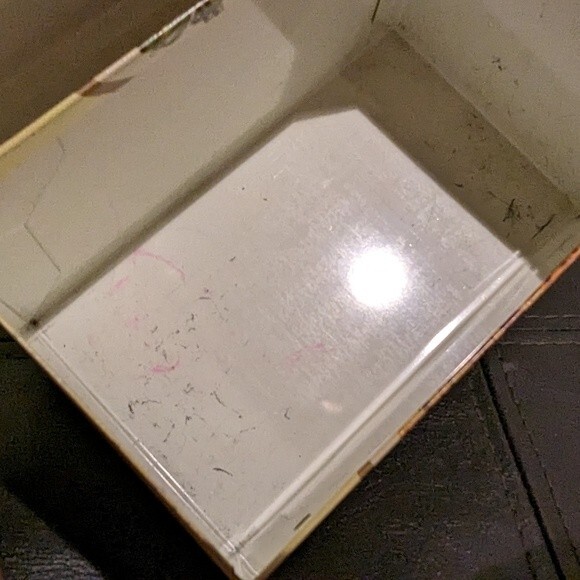 Vintage C.W. Post Cereal Recipe Card Box Tin Metal Advertising Kitchen Decor - Picture 10 of 12